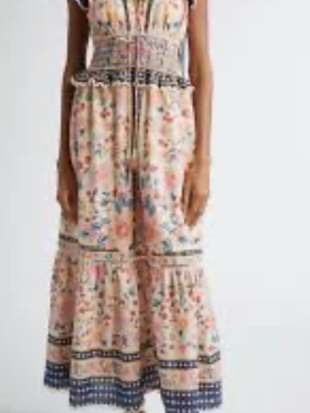 Farm Rio Superbloom Tapestry Floral Maxi Dress Sz Small